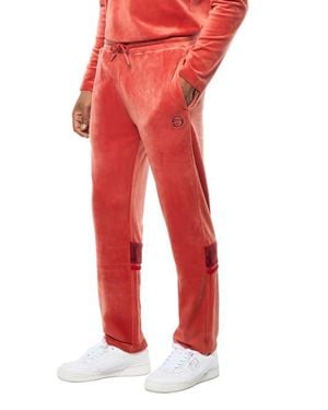 Sergio Tacchini Damarindo Velour Track Pant - Red