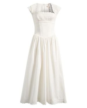 House Of Cb Fiorella Broderie Short Sleeve Dress - White