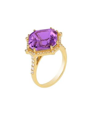 Goshwara Gossip Asscher-Cut Ring - Pink