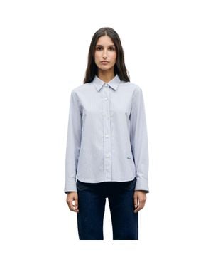 Gerard Darel Lyla Relaxed Stripe Shirt - Blue