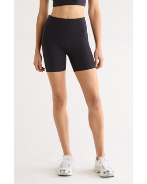 Zella Studio Luxe Pocket Bike Shorts - Blue