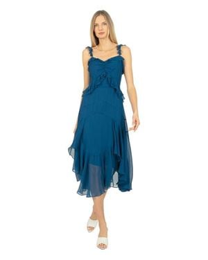 SECRET MISSION Inessa Midi Dress - Blue