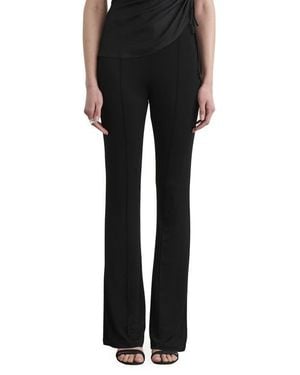 Toccin Gemma Seamed Pull-On Pants - Black