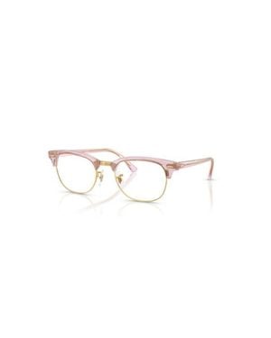 Ray-Ban 53Mm Square Optical Glasses - Purple