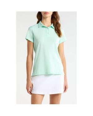 Swannies Ava Short Sleeve Performance Golf Polo - Blue