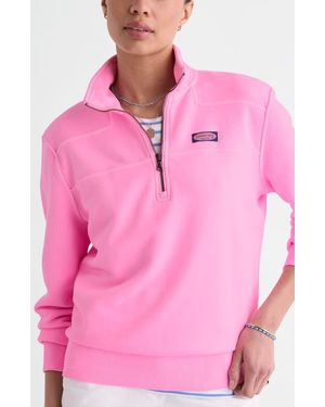 Vineyard Vines Shep Quarter Zip Pullover - Pink