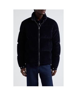 Moncler Besbre Quilted Corduroy Short Down Puffer Jacket - Black