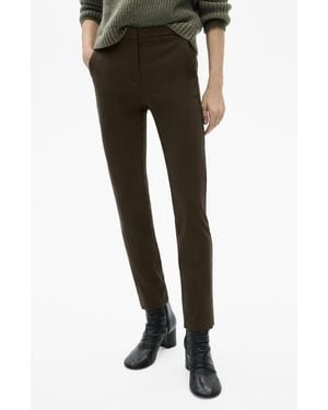 Mango Crop Skinny Pants - Black