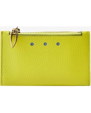 Tusk Ascot Slim Card Case With Zip Coin Pocket - Yellow