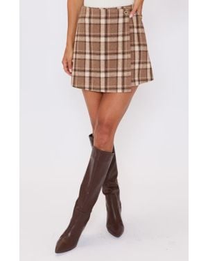 Vici Collection Willow Plaid Miniskirt - Multicolor
