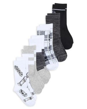 Nordstrom Kids' Assorted 6-Pack Novelty Crew Socks - Multicolor