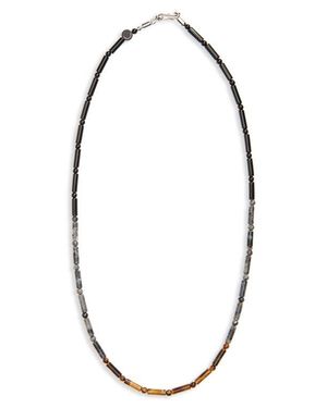 Caputo & Co. Bar And Stone Beaded Necklace - Multicolor