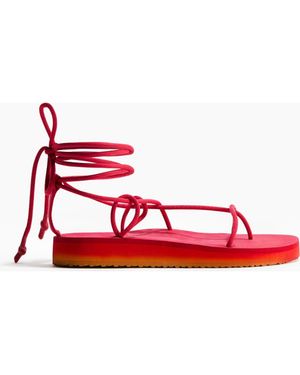 H&M Strappy Flatform Sandals - Red