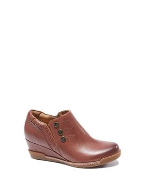 HALSA FOOTWEAR Devina Wedge Bootie - Brown