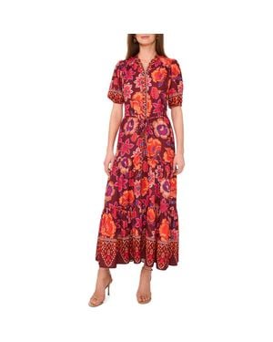 Vince Camuto Floral Tiered Maxi Dress