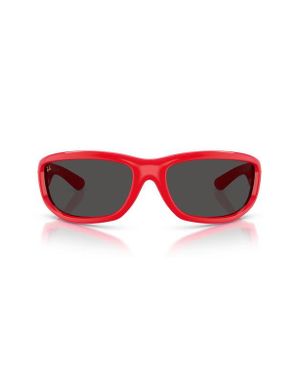 Ray-Ban X A$Ap Rocky Ultra Wrap 003 86Mm Shield Sunglasses - Red