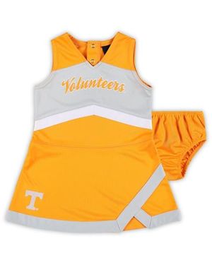 Outerstuff Girls Preschool Tennessee Volunteers Two-Piece Cheer Captain Sweater Dress & Bloomers Set - Orange
