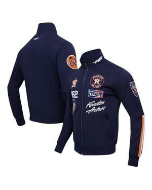 Pro Standard Houston Astros Fast Lane Full-Zip Track Jacket - Blue