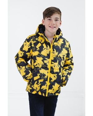 Pokemon Pikachu Hooded Puffer Coat - Metallic