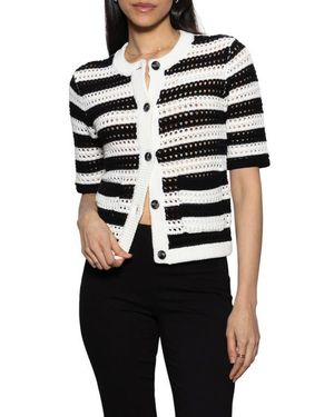 Sanctuary Open Stitch Cardigan - Black