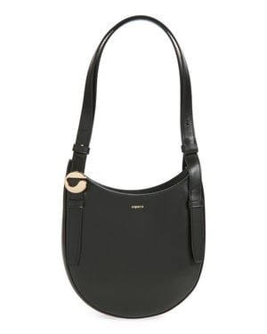 Coperni Mini Belt Strap Leather Hobo Bag - Black