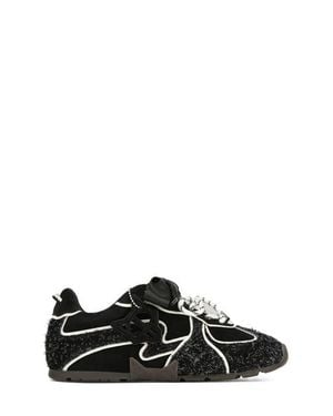 Naked Wolfe Adored Hairy Suede Sneaker - Black