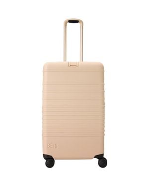 BEIS The Medium Check-In Roller Suitcase - Natural