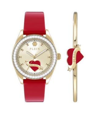 Philipp Plein Stainless Steel Plein Valentine Watches - Red