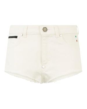 Philipp Plein Hot Pants Basic - Natural