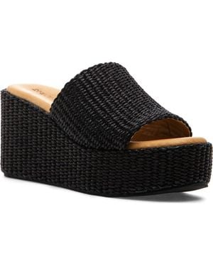 275 Central Sienna Platform Slide Sandal - Black