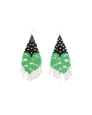 Fosterie Monstera Earrings - Green