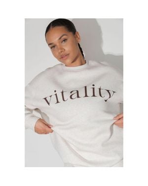 Vitaly Cozy Uni Crew - White