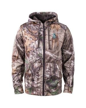 Dunbrooke Seattle Mariners Trophy Realtree Full-Zip Hoodie - Gray
