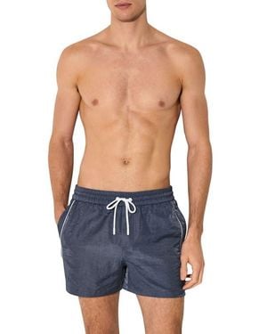 Reiss Breeze Piped Nylon Swim Trunks - Blue