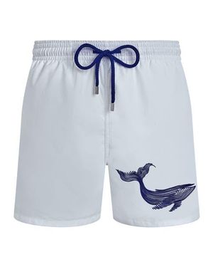 Vilebrequin Swim Shorts Embroidered Whale - Blue