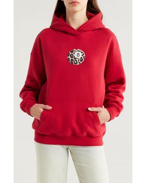 PacSun 8-Ball Appliqué Graphic Hoodie - Red