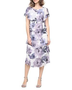 Designer Sl Fashions Textured Shimmer Tiered Dresses for Women - Up to 30%  off | Lyst