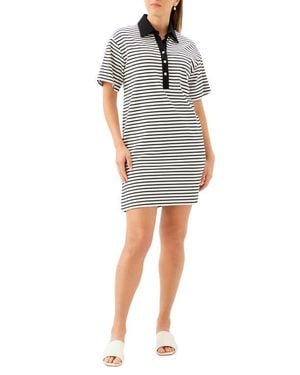 Karen Kane Stripe Polo Dress - Multicolor