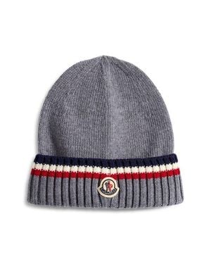 Moncler Kids' Wool & Cashmere Beanie - Gray