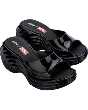 Melissa X Diesel Platform Slide Sandal - Black