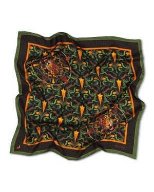 Henelle Large Silk Scarf - Green