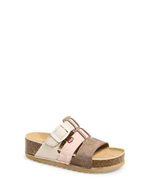 On Foot Naoshima Three-Strap Slide Sandal - Multicolor