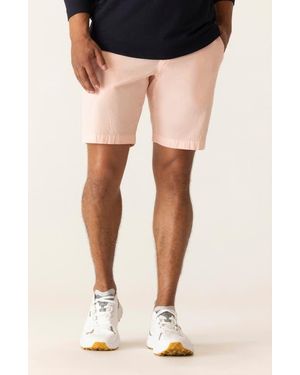 Dek Galaxy 8.5-Inch Bermuda Flat Front Stretch Twill Shorts - Black