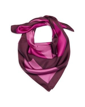 Nordstrom Printed Square Silk Scarf - Pink