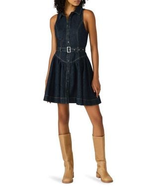 Steve Madden Senia Denim Shirtdress - Black