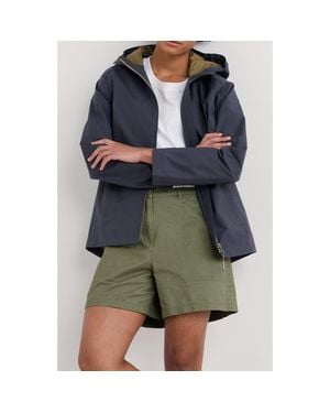 Seasalt Cornwall Waterway Hooded Waterproof Jacket - Blue
