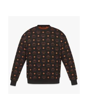MCM Maxi Monogram Print Sweatshirt - Black