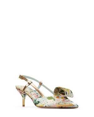 Ted Baker Romy Pointed Toe Slingback Pump - Metallic