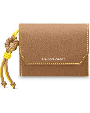 Maison De Sabre Bloom Edition Leather Trifold Wallet - Brown