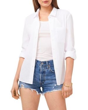 1.STATE Long Sleeve Button-Up Shirt - White